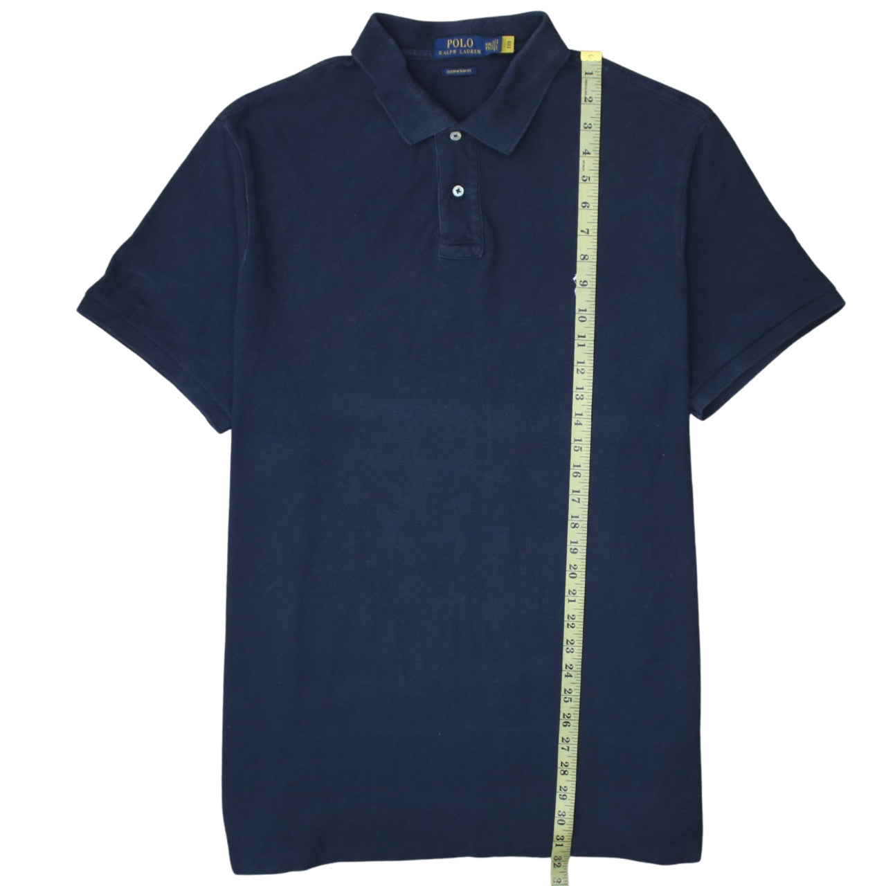 Ralph Lauren Men's Navy Blue Custom Slim Fit Polo Shirt XXL