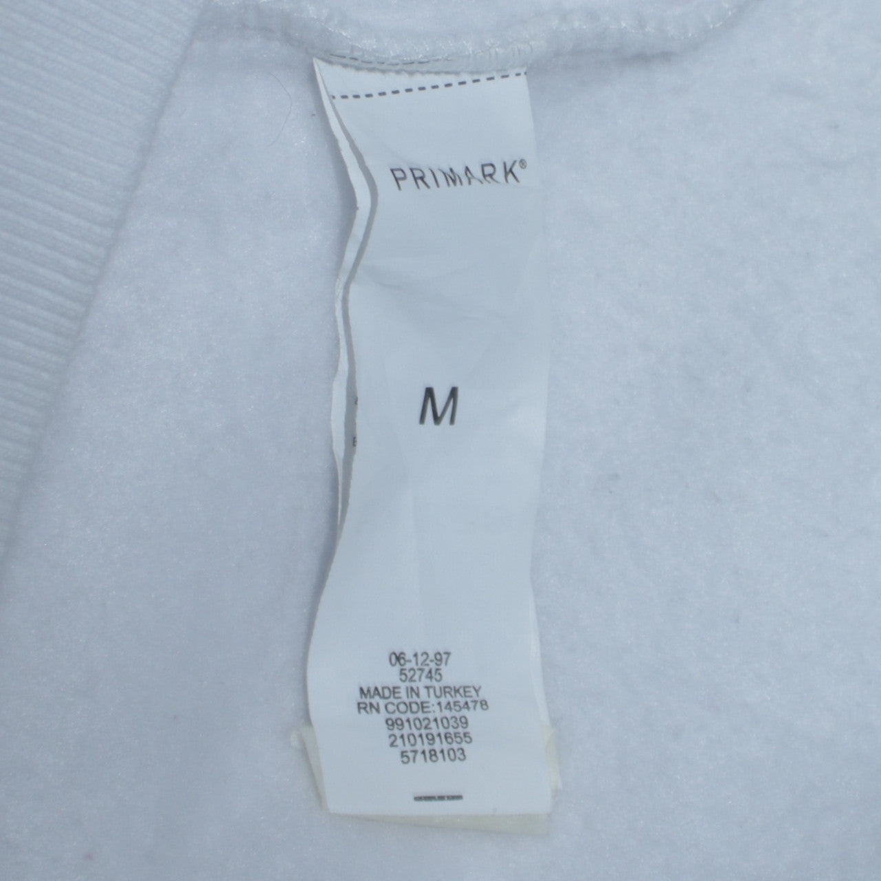 Primark Men’s White NFL Patriots Pullover Hoodie Size M