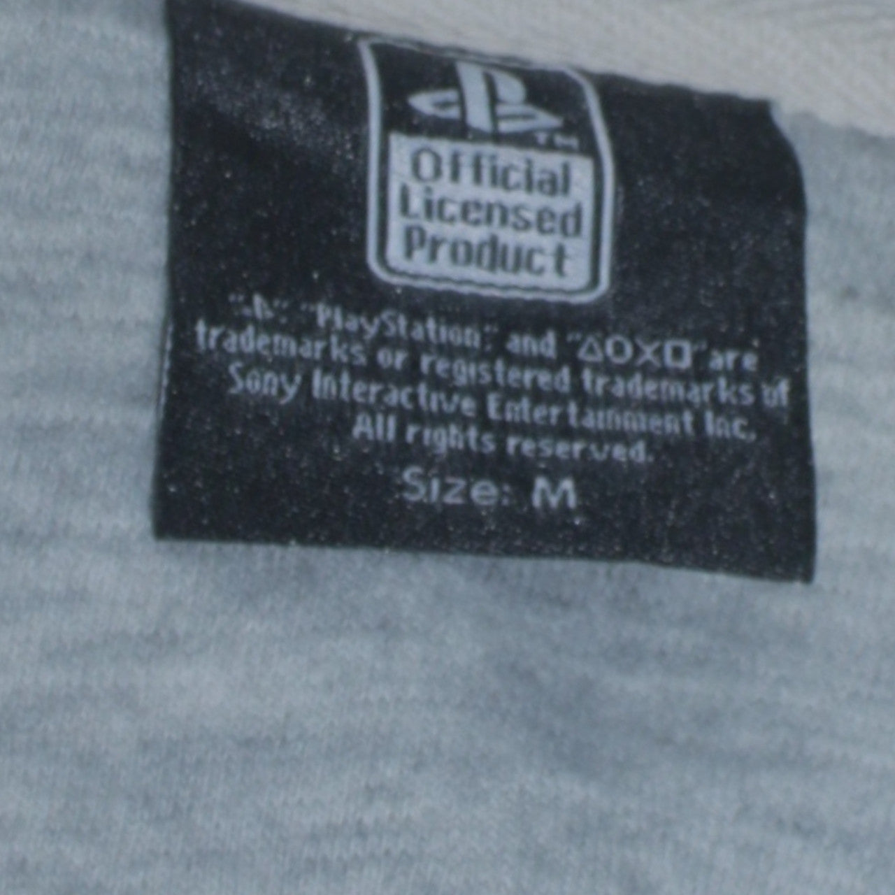 PlayStation Men's Grey Pullover Hoodie Size M Graphic Logo Gaming Sweatshirt