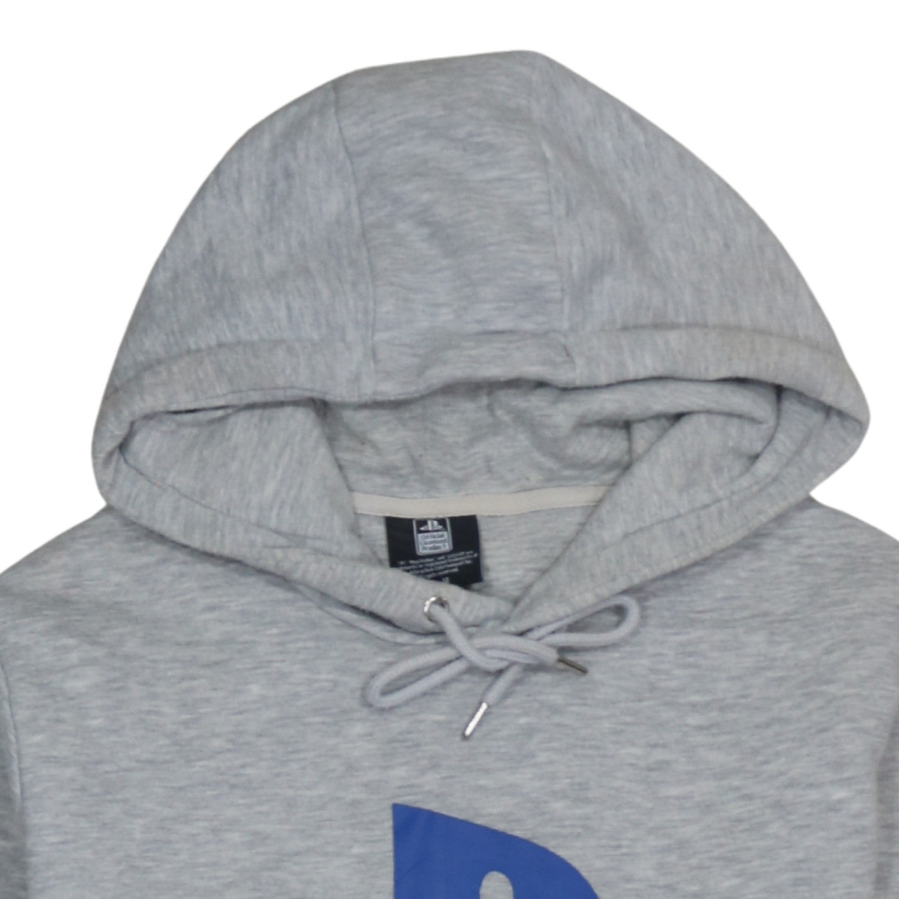 PlayStation Men's Grey Pullover Hoodie Size M Graphic Logo Gaming Sweatshirt