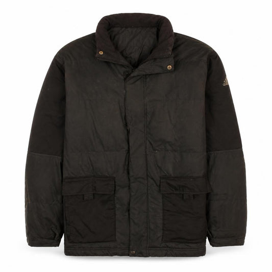adidas Men's Black Puffer Jacket S Windproof Winter Coat