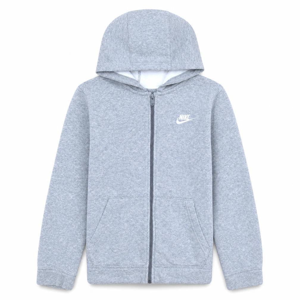 Nike Boys Grey Full Zip Hoodie Sweatshirt L 147-158cm Standard Fit