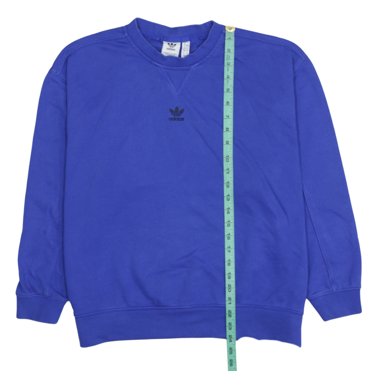 Adidas Womens Blue Crew Neck Long Sleeve Sweatshirt Size 8