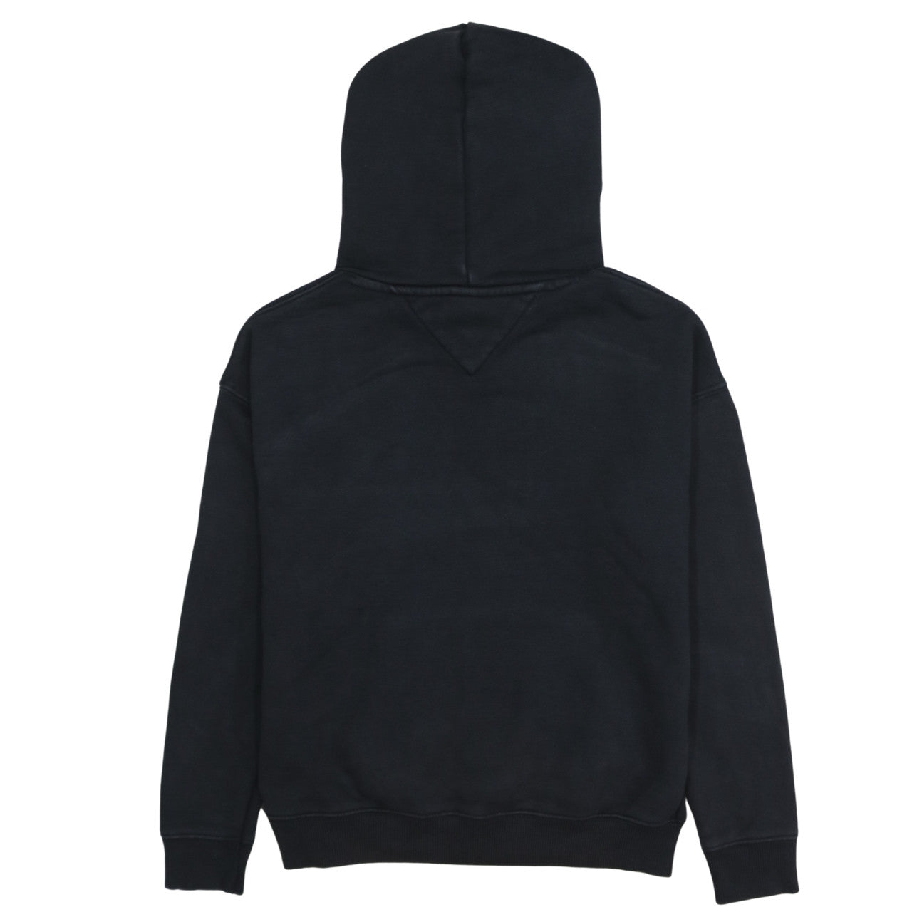 Tommy Jeans Women Black Small Pullover Hoodie Cotton Logo Casual