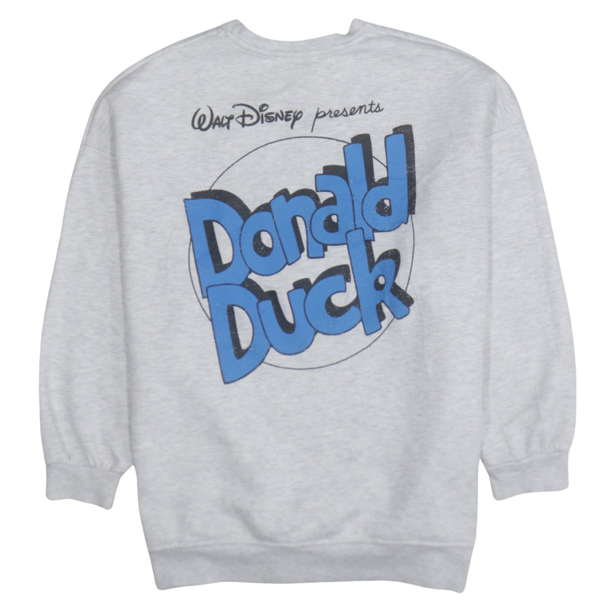 Disney Mickey & Friends Women's Grey Donald Duck Sweatshirt Size M 12/14
