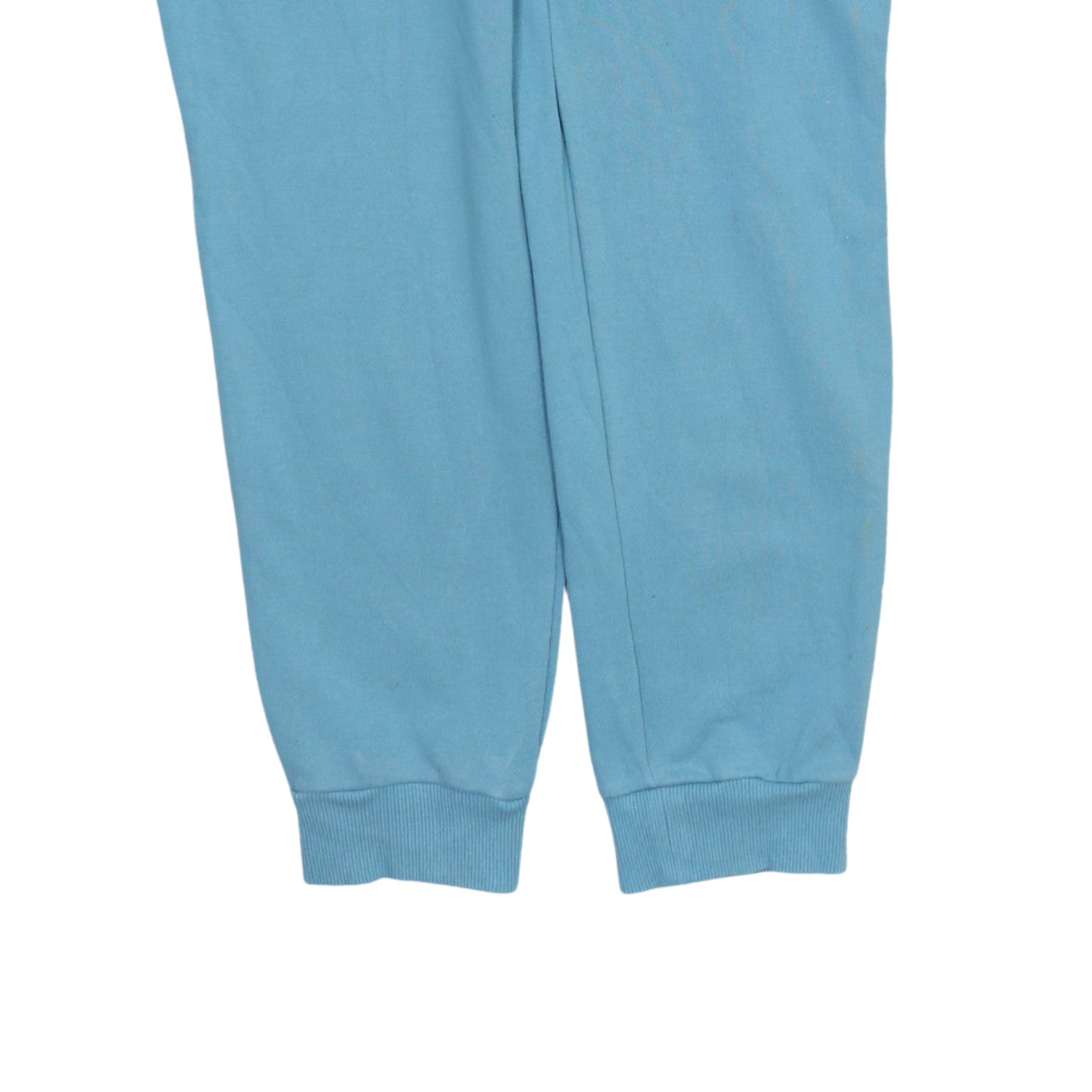 adidas Women Blue Jogger Trousers M Cotton Blend Elastic Waist