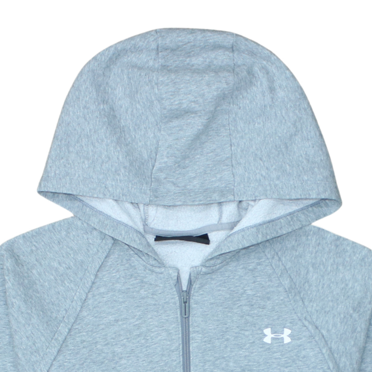 Under Armour Womens Grey Full Zip Hoodie Size L Loose Fit