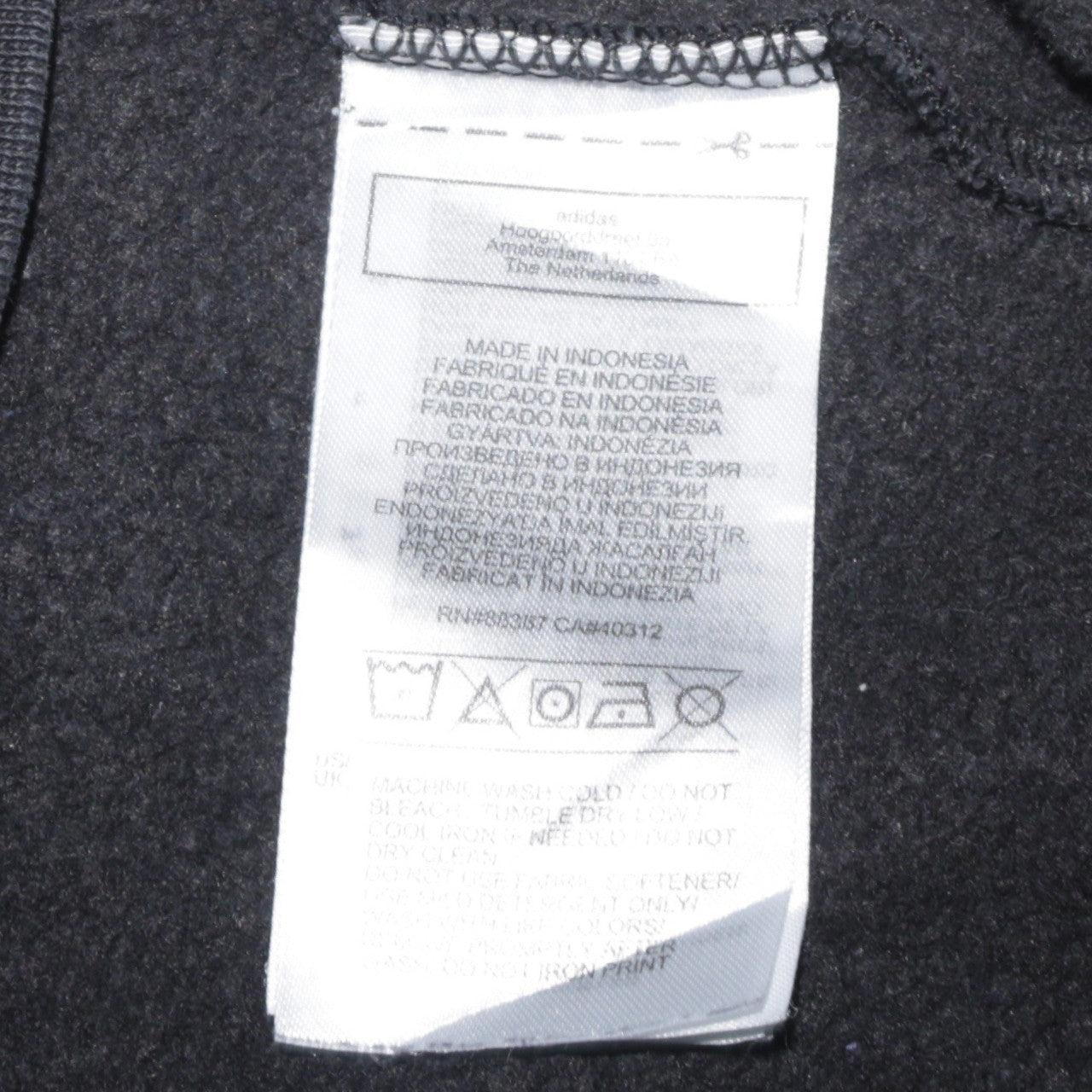 Adidas Women Black Crew Neck Pullover Sweatshirt UK 10 Logo Print