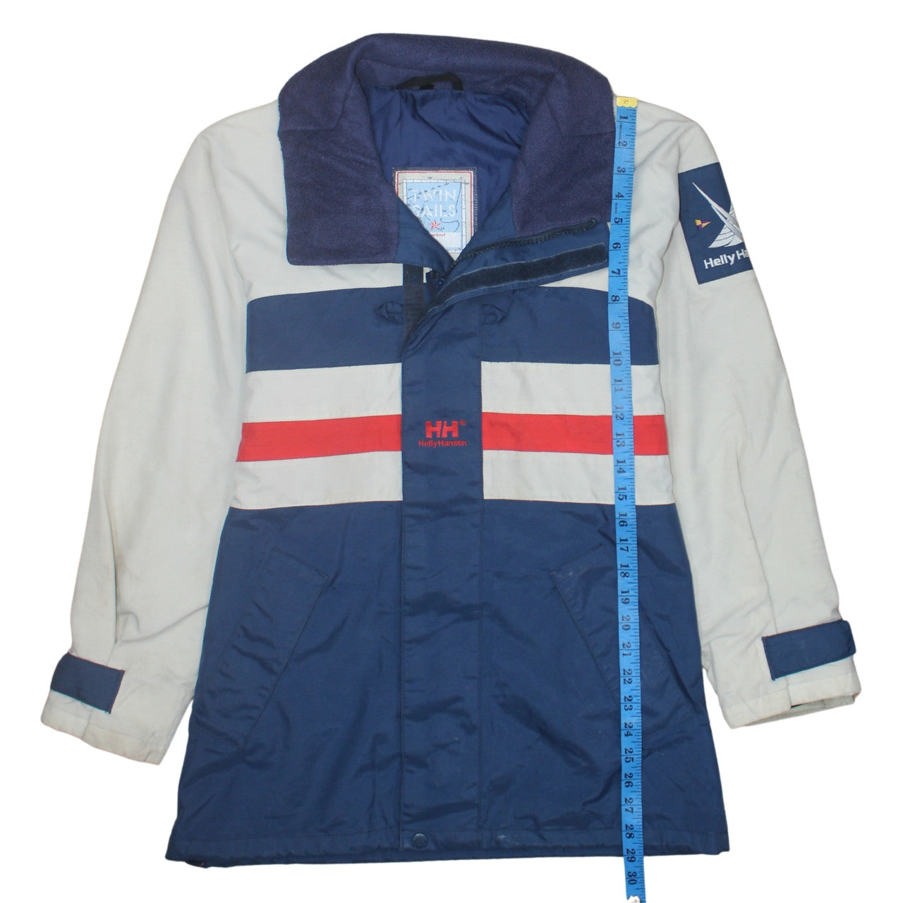 Helly Hansen Men's Blue Red Nautical Windbreaker Jacket M