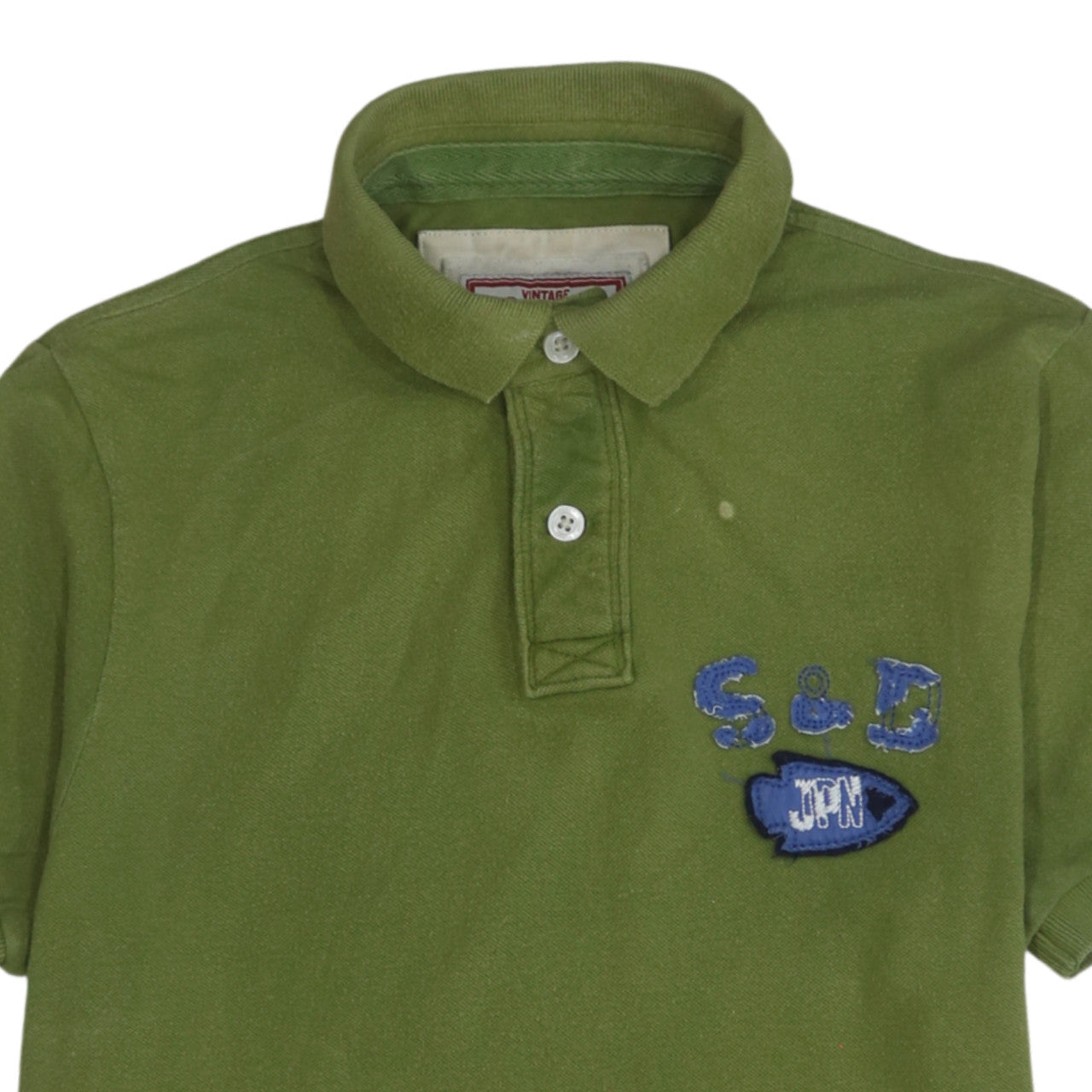 Superdry Men's Green XL Vintage Embroidered Polo Shirt