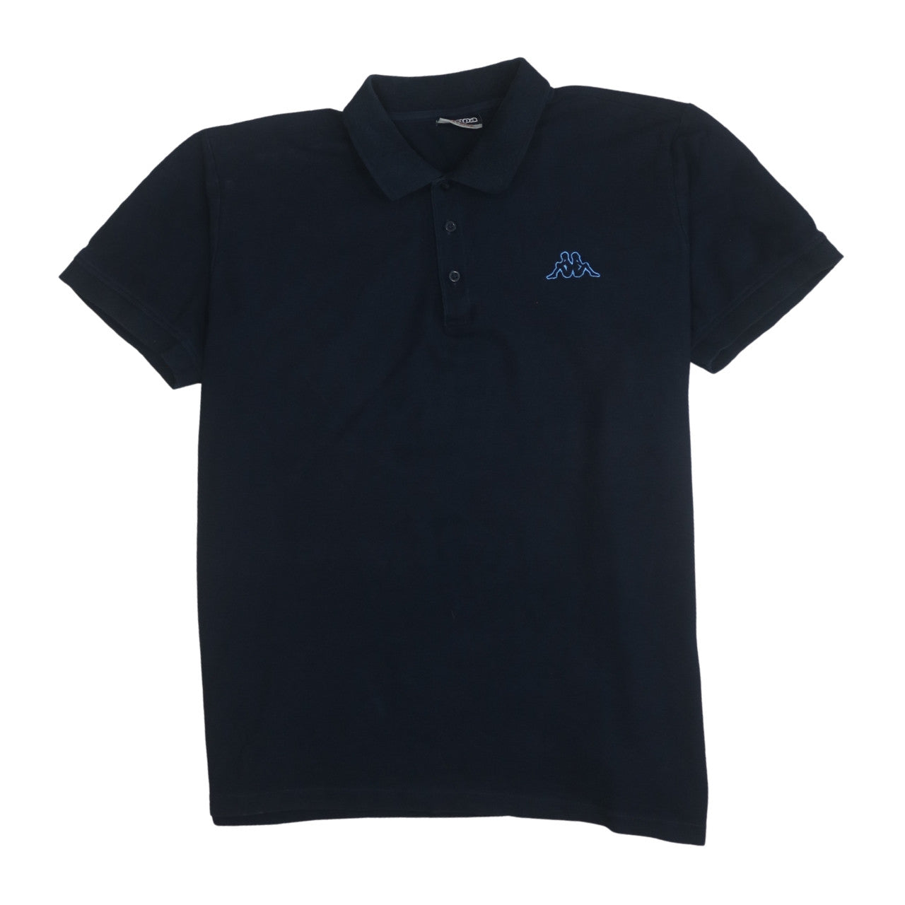 Kappa Men's Black 2XL Cotton Short Sleeve Polo Shirt