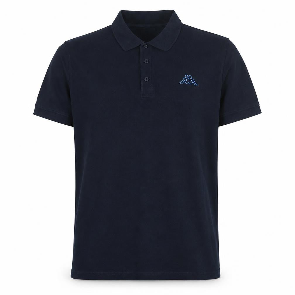 Kappa Men's Black 2XL Cotton Short Sleeve Polo Shirt
