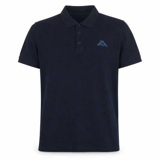 Kappa Men's Black 2XL Cotton Short Sleeve Polo Shirt
