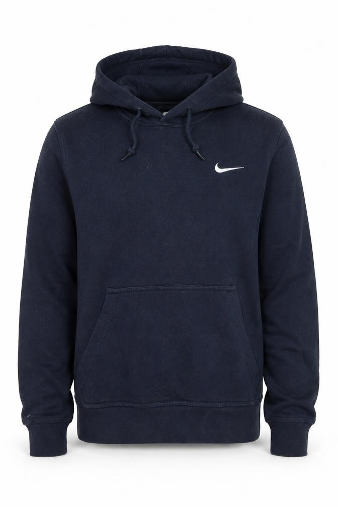 Nike Boys Navy Blue Pullover Hoodie Small Cotton Blend Long Sleeve