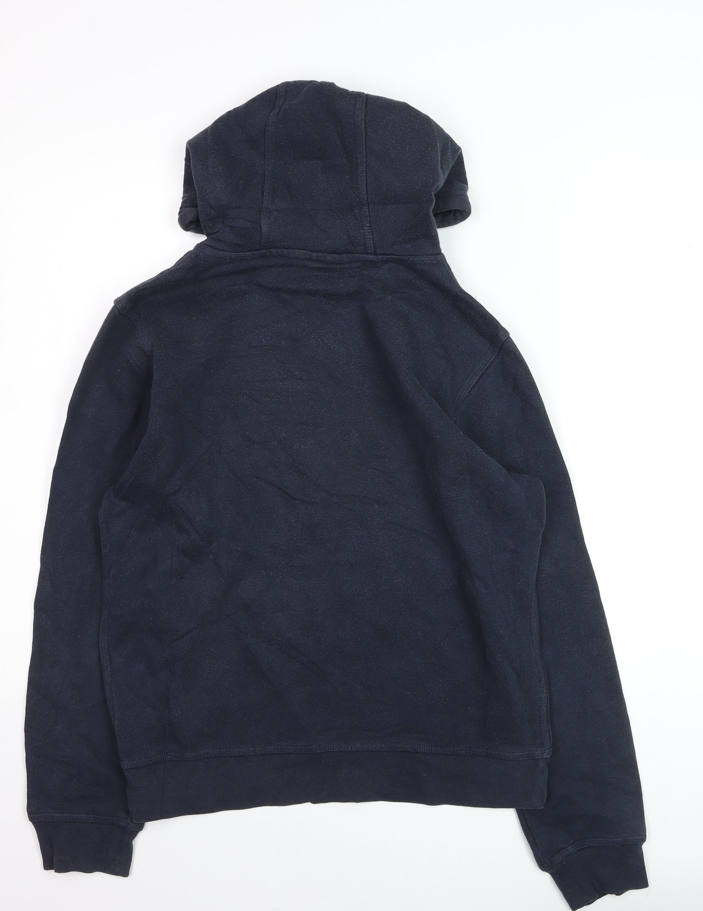 Nike Boys Navy Blue Pullover Hoodie Small Cotton Blend Long Sleeve