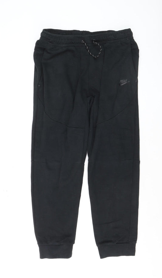 Nike Boys Black XL Jogger Sweatpants Tapered Fleece Trousers