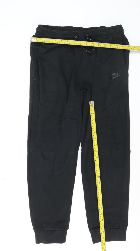 Nike Boys Black XL Jogger Sweatpants Tapered Fleece Trousers