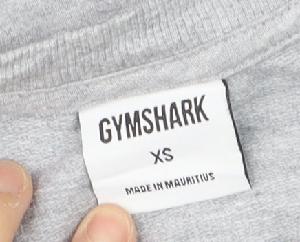 Gymshark Women Grey XS Cropped Crew Neck Pullover Sweatshirt