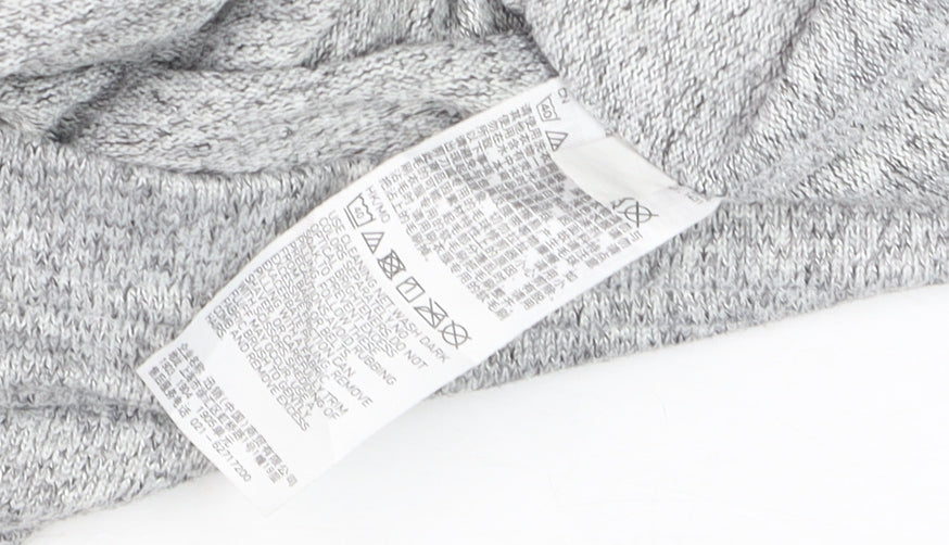 Uniqlo Women’s Grey Roll Neck Knit Jumper M Relaxed Fit