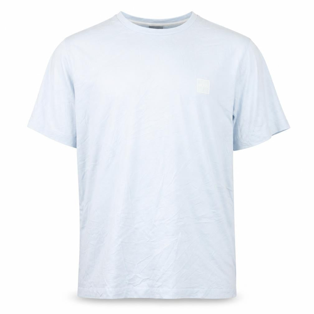 Hugo Boss Men's Light Blue Crew Neck Regular Fit Cotton T-Shirt M