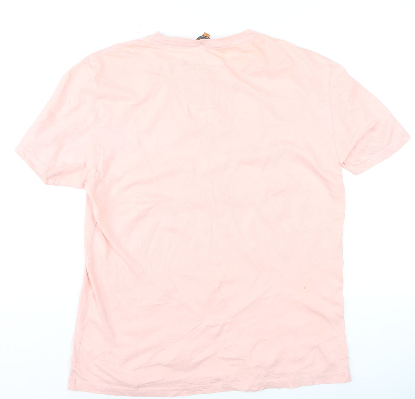 Ben Sherman Men’s Pink Crew Neck Cotton T-Shirt Size M Regular Fit
