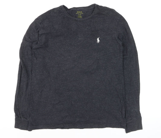 Polo Ralph Lauren Men's Black Long Sleeve Cotton Top Size S