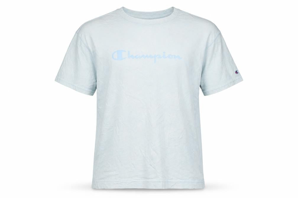Champion Men's Blue Regular Fit Crew Neck Cotton T-Shirt M