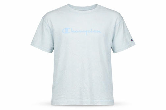 Champion Men's Blue Regular Fit Crew Neck Cotton T-Shirt M