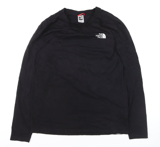 The North Face Men's Black Long Sleeve Cotton Top Size M