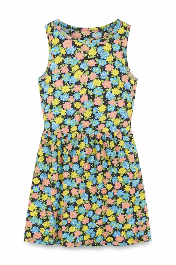 Topshop Womens Multicoloured Floral Cotton Tank Dress Size 8