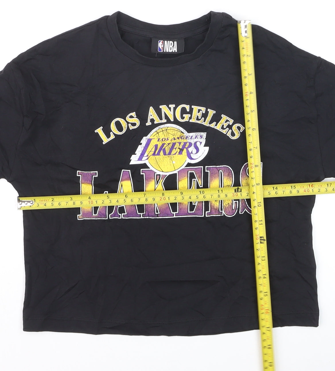 Marks and Spencer Boys Black Los Angeles Lakers NBA Graphic T-Shirt 9-10 Years
