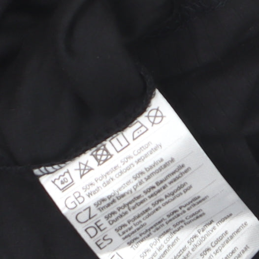 Portwest Women's Black Long Sleeve Basic Crew Neck T-Shirt Size S