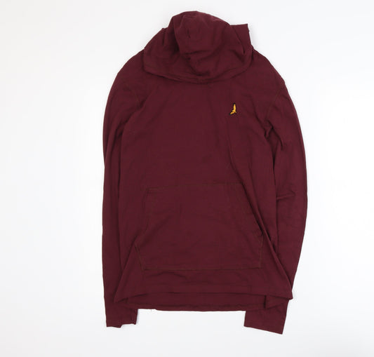 Brave Soul Men's Red Pullover Hoodie XS Lightweight Casual