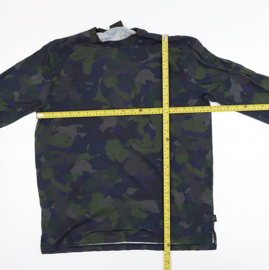 Paul Smith Men's Camouflage Long Sleeve Cotton T-Shirt M