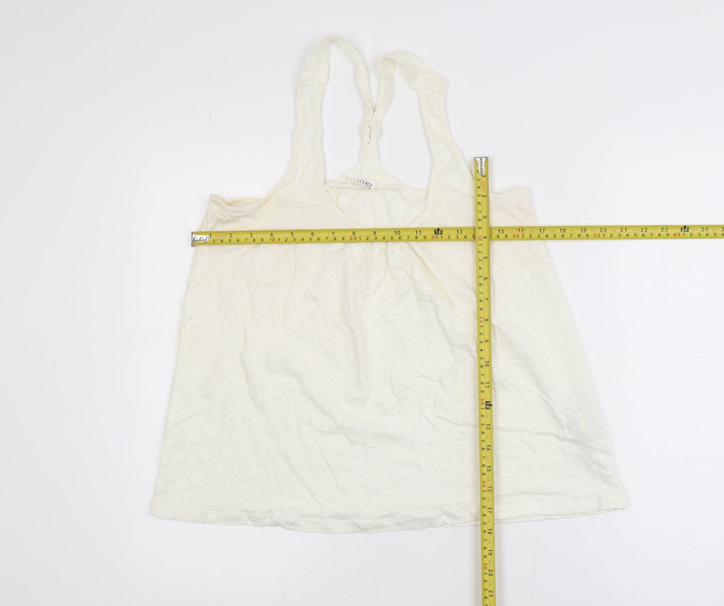 Fat Face Women’s Ivory Linen Camisole Tank Top Size 8