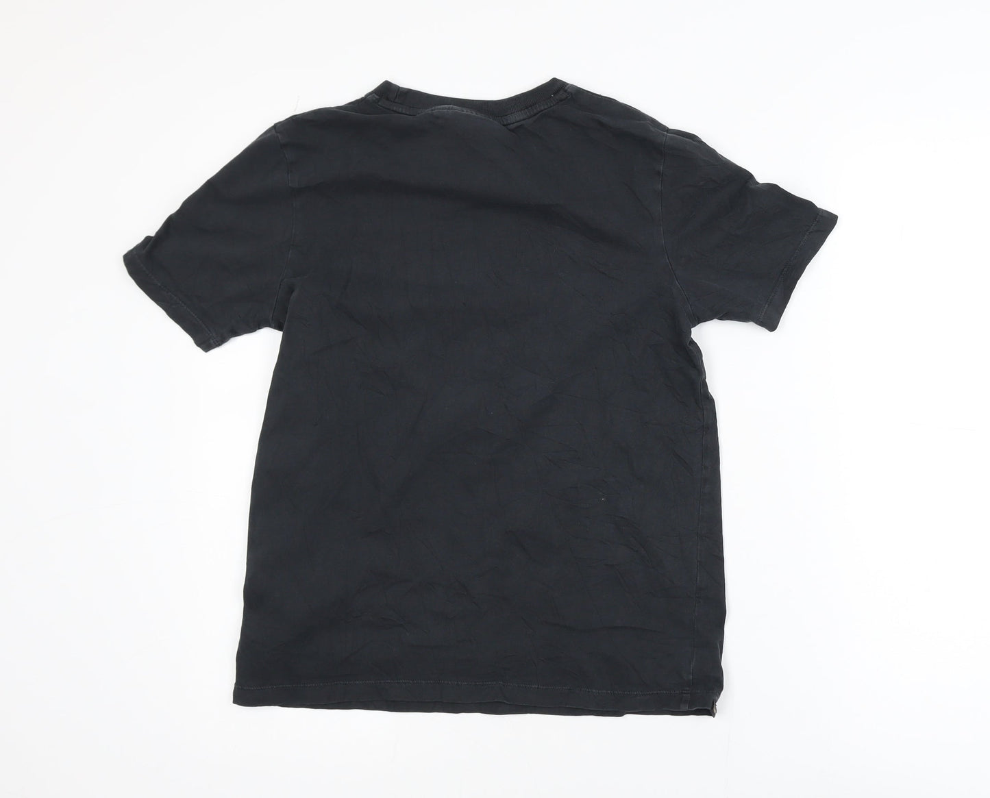 Superdry Womens Black Cotton Short Sleeve Crew Neck T-Shirt S