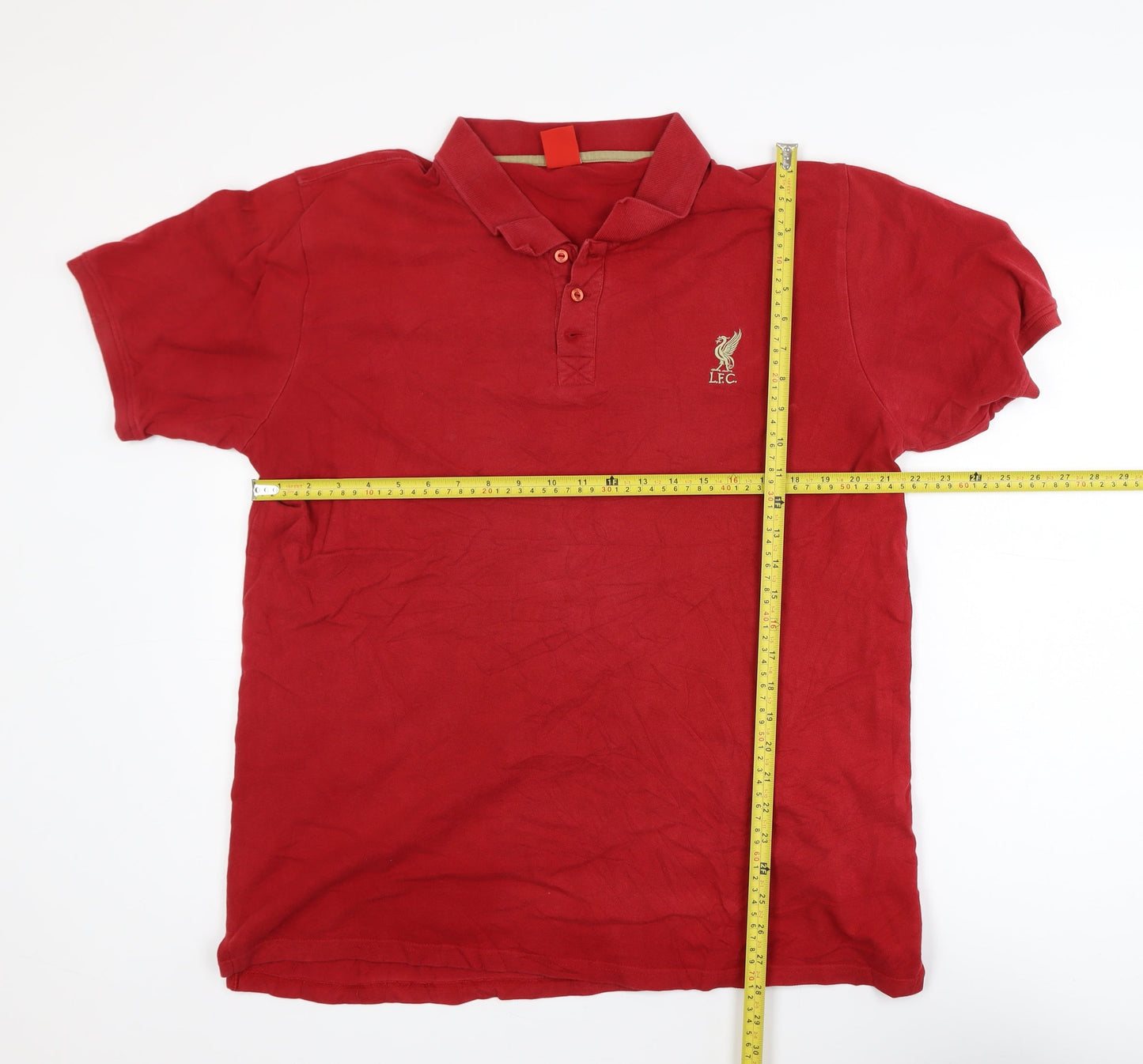 LFC Men’s Red XL Cotton Polo Shirt Football Casual