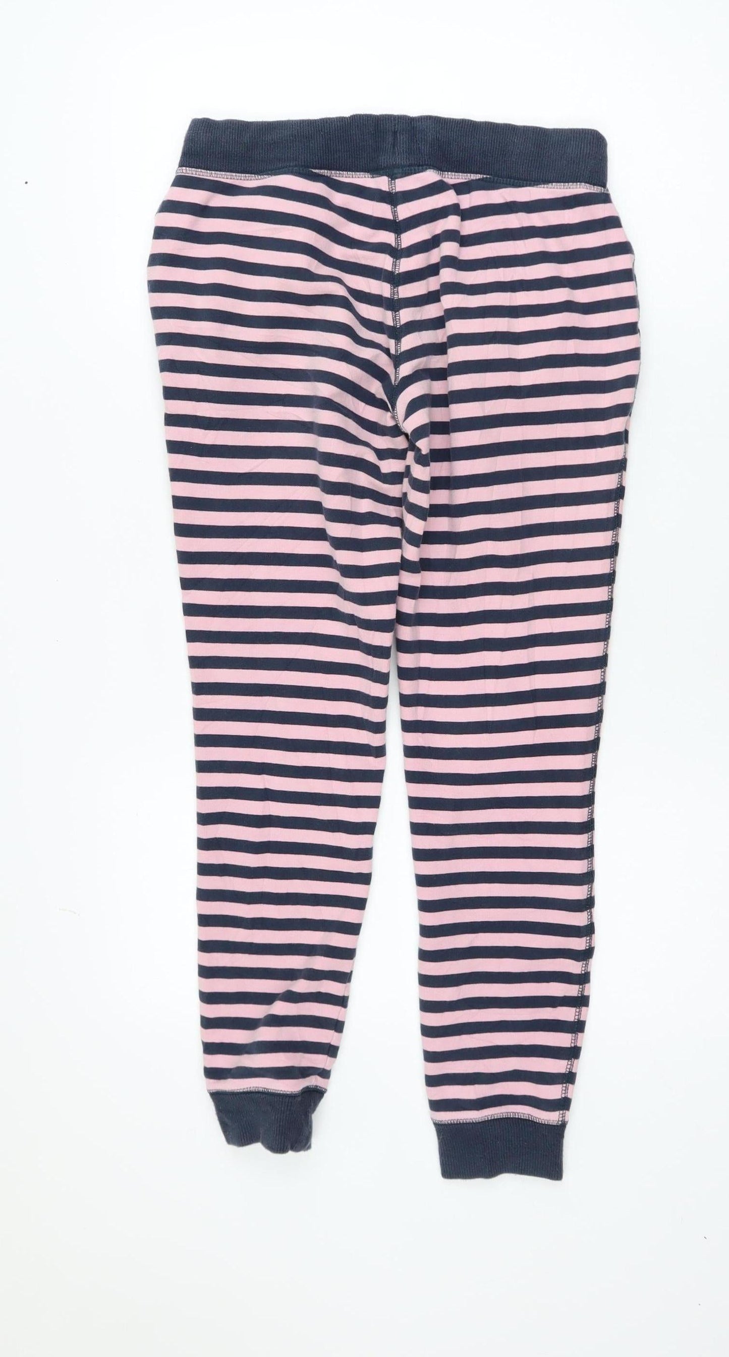Jack Wills Women's Pink Striped Jogger Trousers Size 8