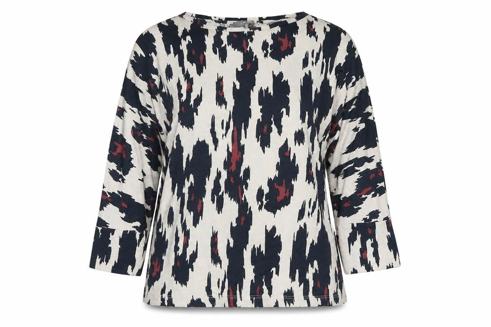 Jaeger Women's Multicoloured Animal Print Viscose Blouse L