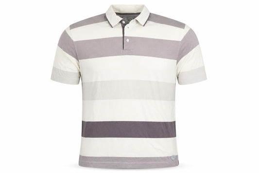 Callaway Mens Grey Striped X Series Golf Polo Shirt L