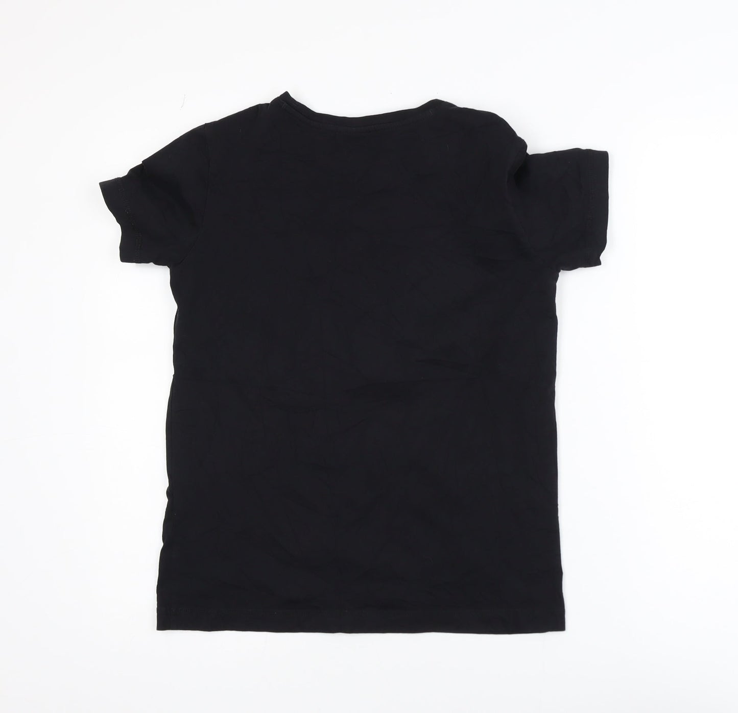 Champion Men's Black Small Logo Graphic Short Sleeve T-Shirt