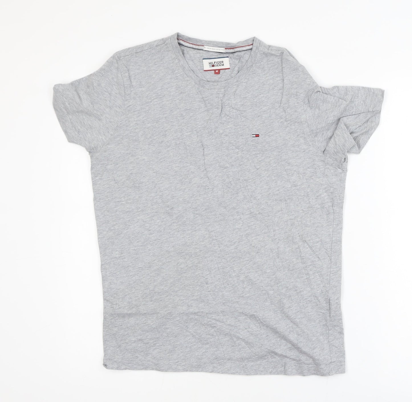 Hilfiger Denim Men's Grey Crew Neck Short Sleeve T-Shirt M
