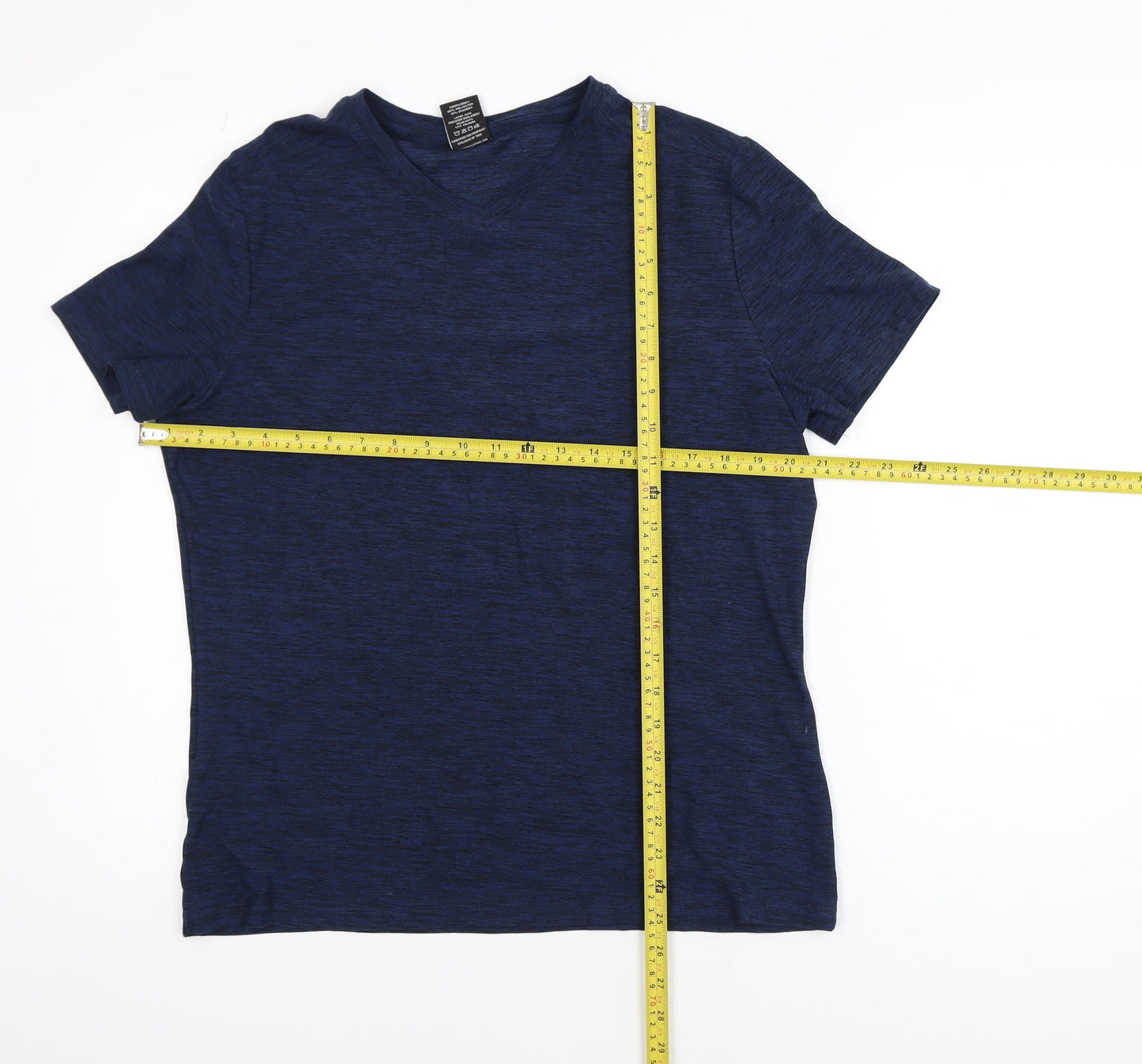 Industry Men's Blue Slim Fit Short Sleeve Crew Neck T-Shirt Size S