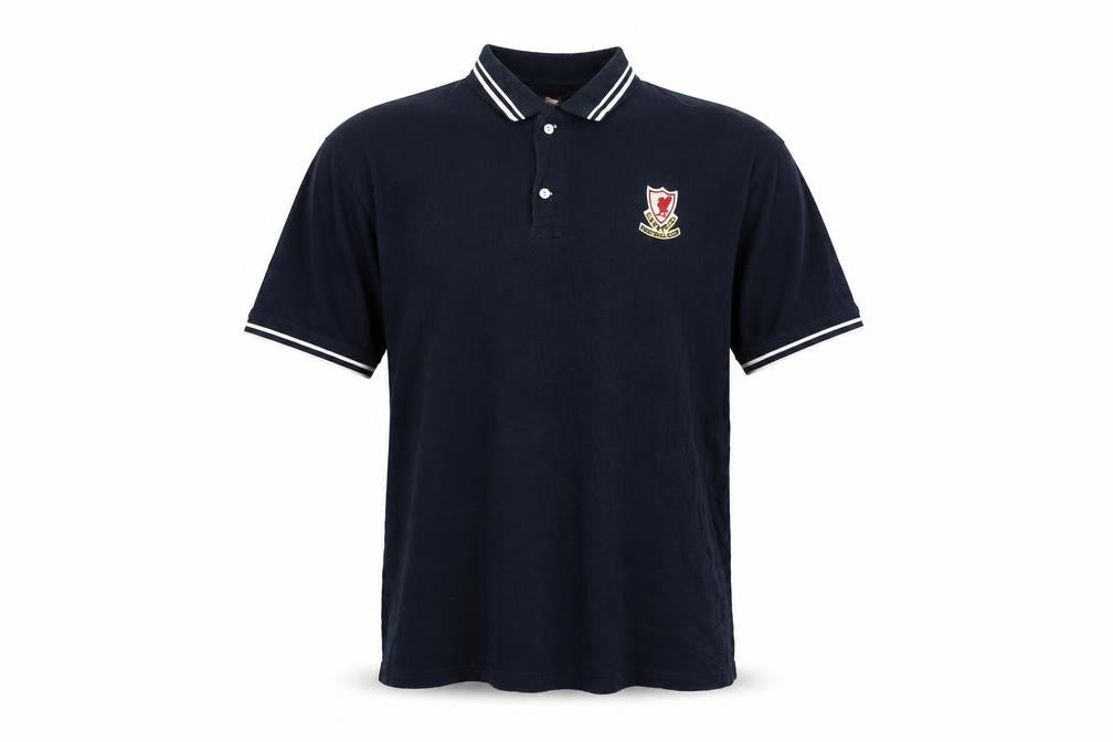 L.F.C. Men's Blue Cotton Short Sleeve Polo Shirt Large