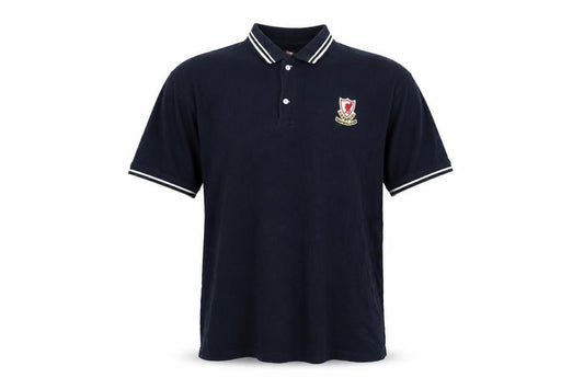 L.F.C. Men's Blue Cotton Short Sleeve Polo Shirt Large