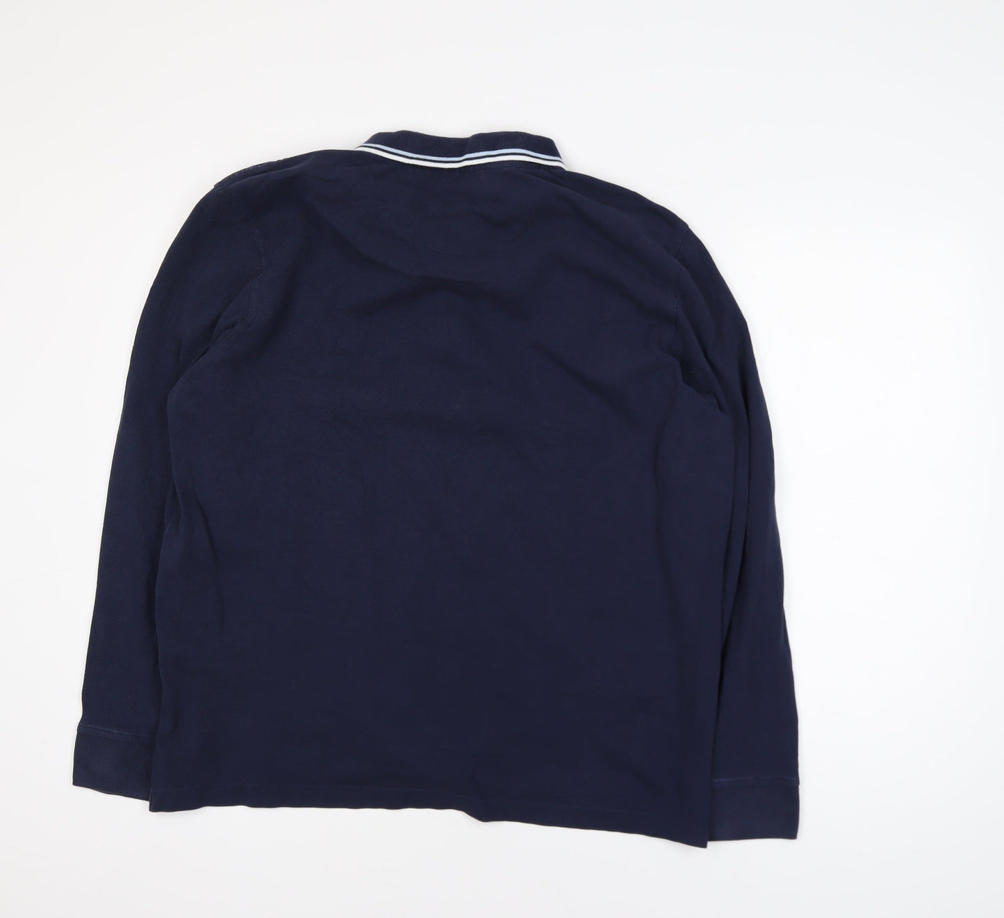 Pierre Cardin Men’s Blue Long Sleeve Polo Shirt 2XL Regular Fit