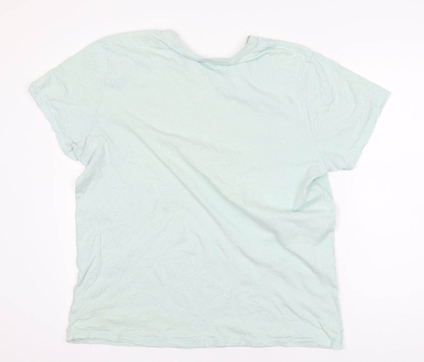 GAP Women's Green Cotton Short Sleeve Graphic T-Shirt Size L