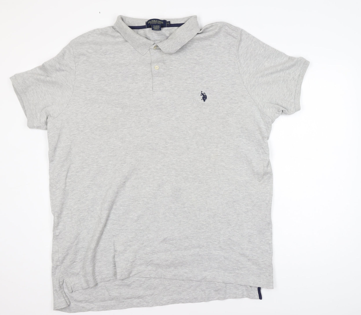 U.S. Polo Assn. Mens Grey XXL Classic Fit Cotton Polo Shirt