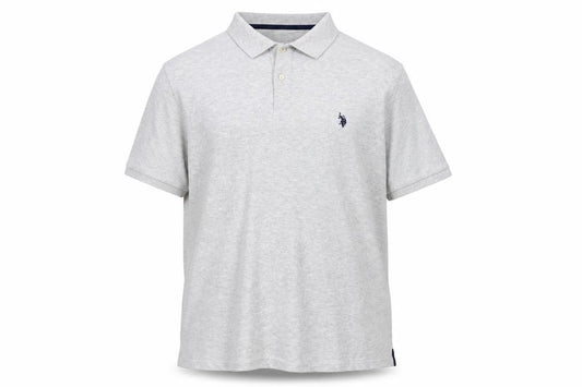 U.S. Polo Assn. Mens Grey XXL Classic Fit Cotton Polo Shirt