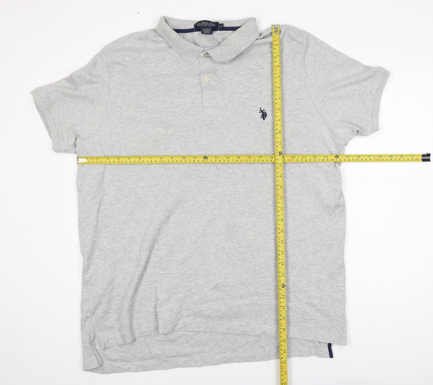 U.S. Polo Assn. Mens Grey XXL Classic Fit Cotton Polo Shirt